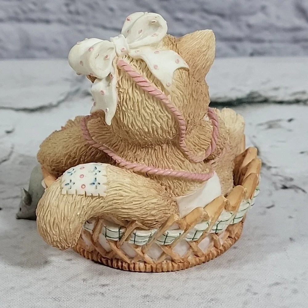 Enesco Calico Kittens A Little Litter Of Blessings 168602 With Birth Certificate
